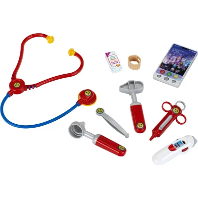 Afbeelding van Klein Toys artsenkoffer incl. smartphone en speelgoedinstrumenten rood blauw