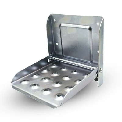 Afbeelding van DOJA Barcelona Opvouwbare trede voor vrachtwagens Set 2 Voettrap Aanhanger 192 x 172 189 mm van verzinkt staal Accessoires opstapje aanhanger,