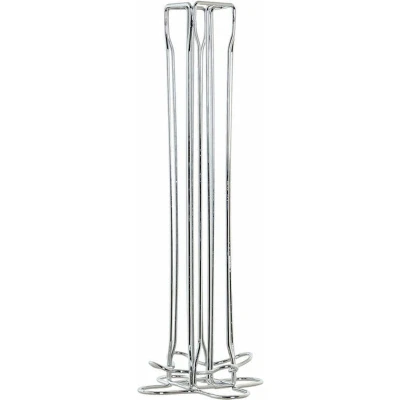 Afbeelding van Koffiecapsule organizer DKD Home Decor Zilverkleurig Metaal Plastic 13 x 37 cm