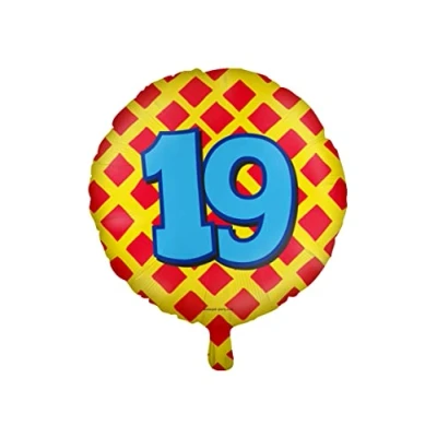 Afbeelding van Helium ballon 19 jaar party 45cm