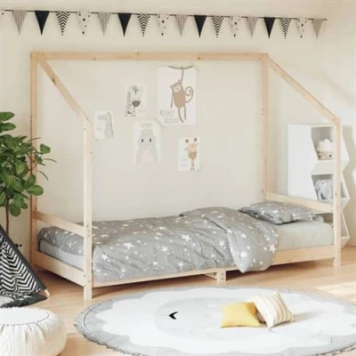 Image de vidaXL Cadre de lit pour enfants 90x200 cm bois pin massif835703