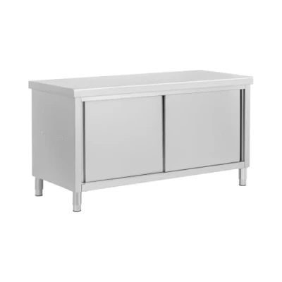 Afbeelding van Royal Catering RVS werkkast met schuifdeuren ECO 160 x 70 cm 500 kg