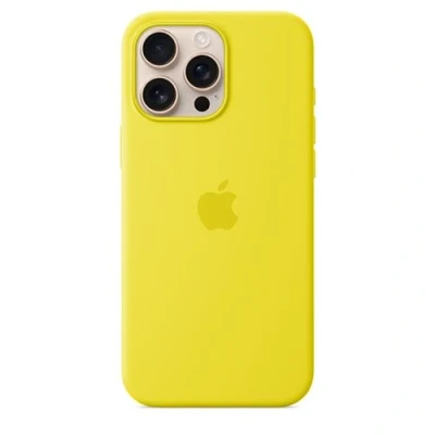 Image de Apple Silicone Back Cover Jaune MagSafe iPhone 16 Pro Max