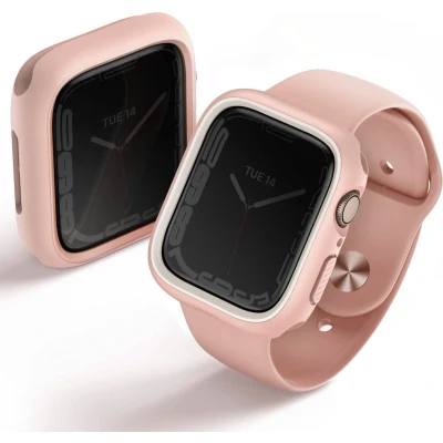 Afbeelding van Uniq Moduo Apple Watch Case met uitwisselbare Bezel voor de 4 9 / SE 40/41 mm Frost (Lime/White)
