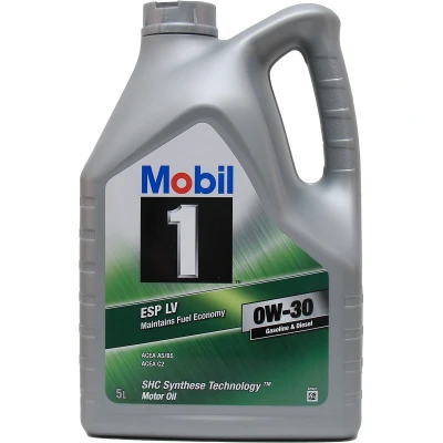 Afbeelding van Mobil ESP LV 0W 30 5L Motorolie 154319 BMW: 3 Saloon, Touring, 1 Hatchback, MINI: Countryman, Clubman, LAND ROVER: Range Rover Evoque