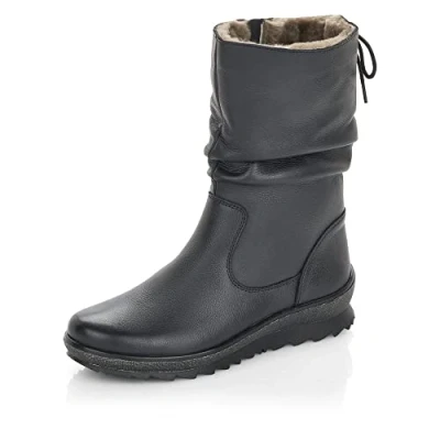 Afbeelding van Remonte Overknee laarzen, Dames, Maat: 39, Schwarz Leer