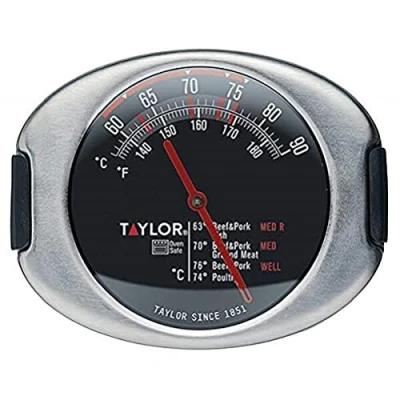 Afbeelding van KitchenCraft Taylor Pro Vleesthermometer 7,5 x 6 13 cm Roestvrij Staal Zilver En Zwart