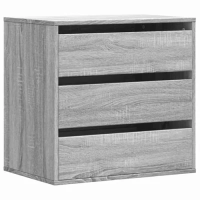 Afbeelding van Ladekast 60x41x58 cm bewerkt hout grijs sonoma eikenkleurig