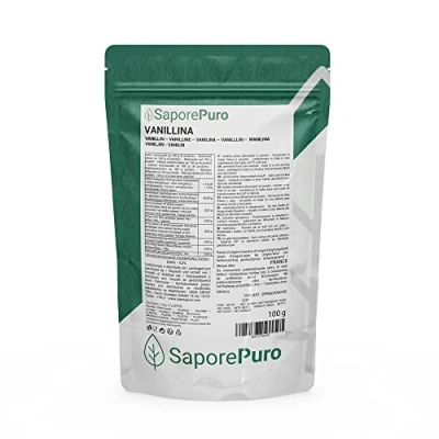 Afbeelding van Saporepuro VANILLINE Pure 100 g vanillearoma poeder voor desserts