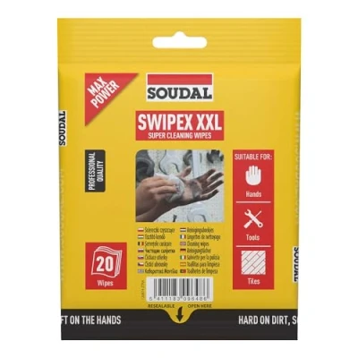 Afbeelding van Soudal Swipex reinigingsdoekjes XXL 20st 20 wipes