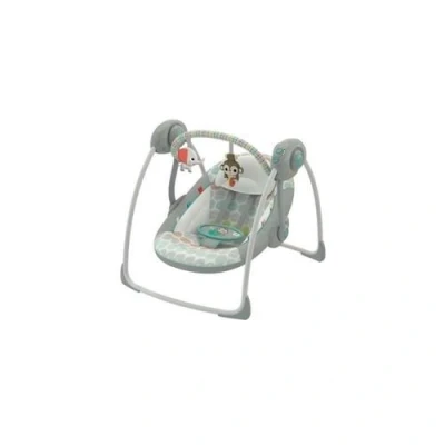 Image de BRIGHT STARTS Balancelle compacte et automatique ultra silencieuse Whimsical Wild Multicolore