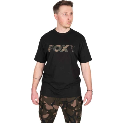 Afbeelding van Fox Black Camo Logo T shirt M Vis