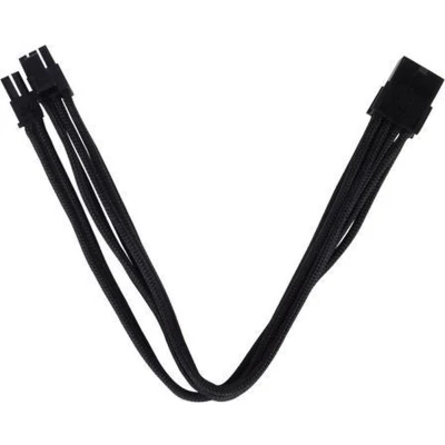 Afbeelding van Silverstone 0.25m, 8p/PCI E 8pin(6+2) Intern 0.25m PCI (6+2 pin) Zwart electriciteitssnoer