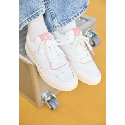 Afbeelding van le coq sportif ALMA Sneakers laag, Dames, Maat: 38, Optical white/coral cloud Leer