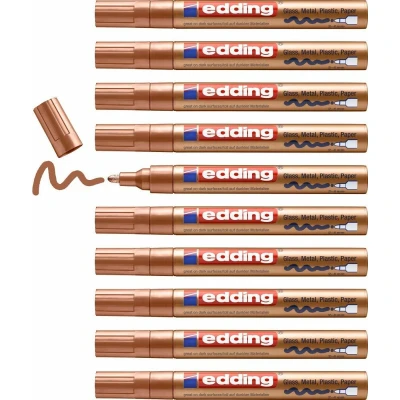 Afbeelding van Permanente markeerstift Edding 750 Koper (10 Stuks)