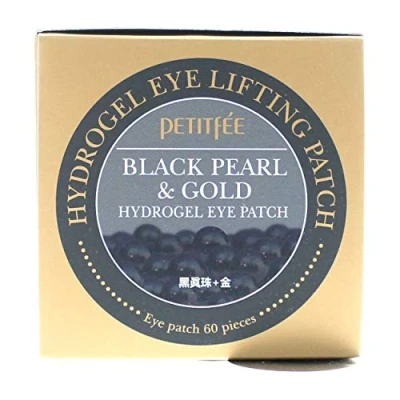 Afbeelding van Black Pearl &amp; Gold Hydrogel Eye Patches Oogmaskers van Petitfée