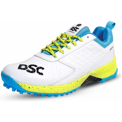 Afbeelding van DSC Jaffa 22 cricket schoenen voor mannen en jongens uk 10 wit / limoengeel