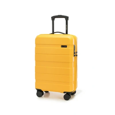 Afbeelding van WITTCHEN COMODO Line ABS koffer telescopische handgreep TSA slot 4 dubbele wielen, Geel., Handbagage