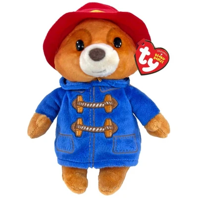 Afbeelding van TY Paddington Bear Beanie Boos Regular Baby Soft Plush Toy Collectible Cuddly Gevulde Teddy