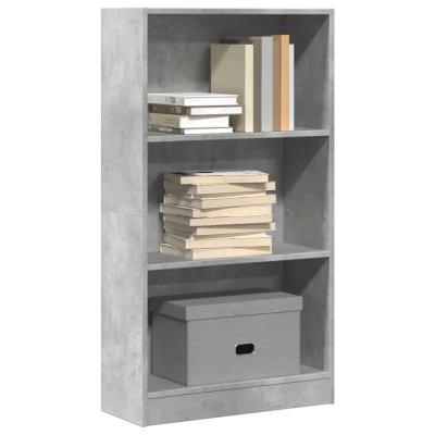 Afbeelding van vidaXL Boekenkast 60x24x109 cm bewerkt hout betongrijs