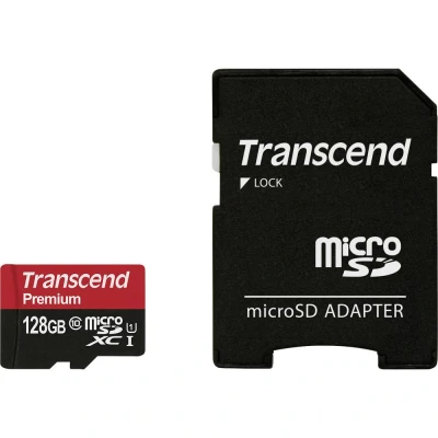 Afbeelding van Transcend Premium microSDXC kaart Industrial 128 GB Class 10, UHS I Incl. SD adapter