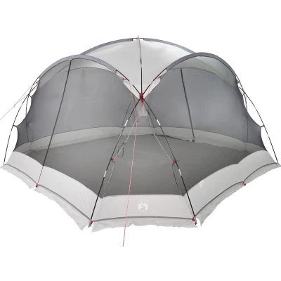 Afbeelding van vidaXL Camping Muggennet met Deuren Grijs voor 8 Personen Waterdicht