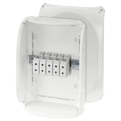 Afbeelding van Hensel DK 5055 G Aftakkast (l x b h) 122 355 255 mm Grijs wit (RAL 7035) IP66 1 stuk(s)