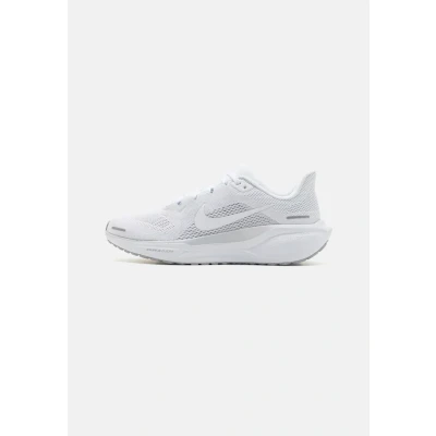 Afbeelding van Nike Performance AIR ZOOM Pegasus 41 Hardloopschoenen neutraal, Heren, Maat: 42, White/pure platinum/metallic silver Textiel/ synthetisch