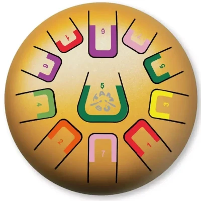 Afbeelding van TAMBÚ Golden Stars (mat goud) Tamboerijn/drums/klankschaal van uitmuntende kwaliteit