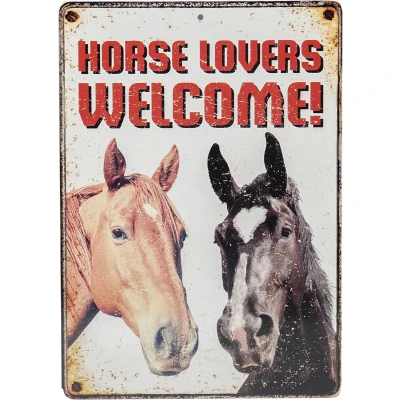 Afbeelding van Red Horse Waarschuwingsbord Lovers