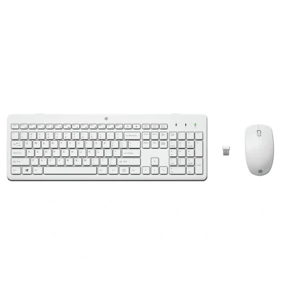 Image de HP 230 Wireless Mouse and Keyboard Combo (White) BEL
