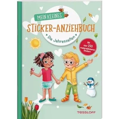 Afbeelding van Mein kleines Sticker Anziehbuch. Die Jahreszeiten