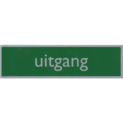 Afbeelding van Infobord pictogram uitgang 165x44mm