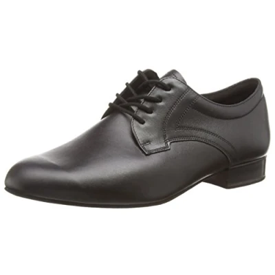 Afbeelding van Diamant Heren Ballroom Dansschoenen 085 026 028 Extra Breed Zwart Leer Maat 42,5