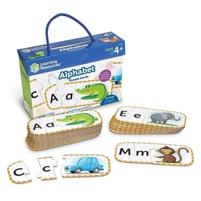 Afbeelding van Puzzel kaarten Alfabet (Engels) / Puzzle cards (EN)