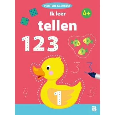 Afbeelding van Uitgeverij ballon uitwisboek ik leer tellen 4+