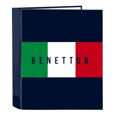 Afbeelding van Ringmap Benetton Flag Marineblauw A4 27 x 33 6 cm