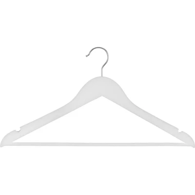 Afbeelding van 5Five Kledinghangers 5 stuks wit hout 24 x 44 cm