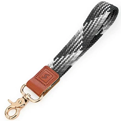 Afbeelding van SENLLY Polsband, korte sleutelhanger, riem, sleutelkoord gemaakt van superzacht geweven nylon, 002 Starry Night, eenheidsmaat, Eenvoudig, uniek