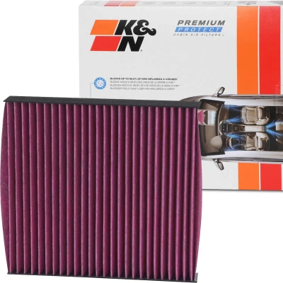 Afbeelding van K&amp;N Filters DVF5050 Interieurfilter Carbon filter 216 33 Vierkant MITSUBISHI: ASX Off Road, OUTLANDER 3, Lancer 8, ISUZU: D Max II Pickup, 2