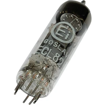Afbeelding van ECL 82 = 6 BM 8 Elektronenbuis Triode pentode 100 V, 170 V 3.5 mA, 41 mA Aantal polen: 9 Fitting: Noval 1 stuk(s)