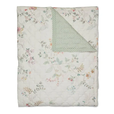 Afbeelding van Pip Studio Kili Flower Bedsprei 150x200 cm Wit