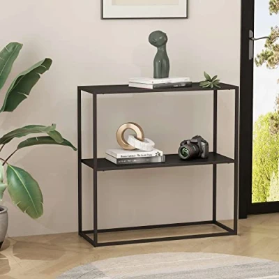 Afbeelding van Console tafel Strömstad sidetable 80x79,5x26 cm zwart