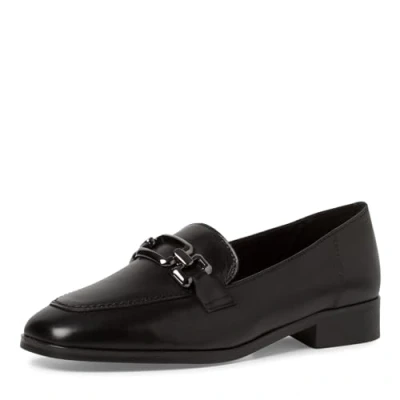 Afbeelding van Tamaris Instappers, Dames, Maat: 38, Black leather Leer