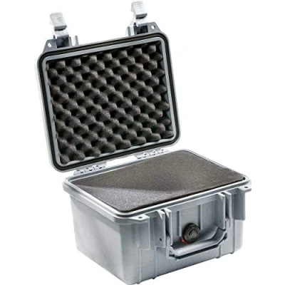 Afbeelding van Peli™ Case 1300 Koffer Klein zilver met schuim
