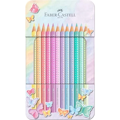 Image de Boîte 12 Crayons Faber Castell Pastel
