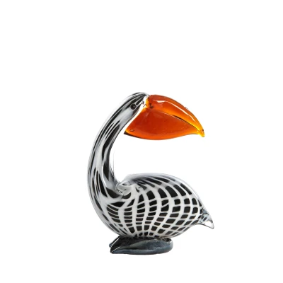 Afbeelding van Light &amp; Living Ornament PELICAN 13x7x16.5cm Zwart