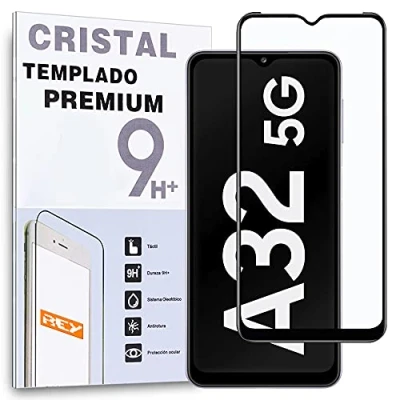 Afbeelding van 3D gehard glas voor Samsung Galaxy A32 5G, zwart, premium displaybescherming, 3D, 4D, 5D