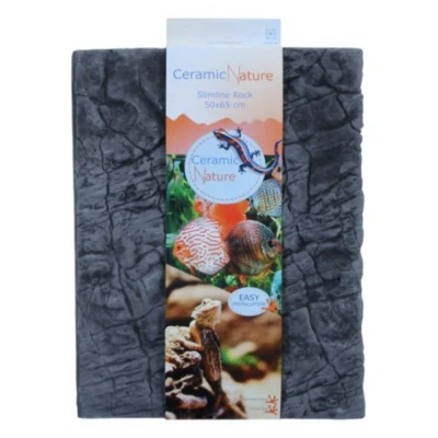 Afbeelding van Ceramicnature Cn Slimline Rock Oxford Grey Grijs Aquarium Achterwand 50x55 cm