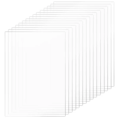 Afbeelding van 15 stuks transparante acrylplaat, x 20 cm 1 mm plexiglasplaat, transparant, voor fotolijsten, projectpresentatie, schilderij